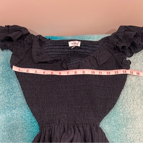 🔥NWOT Heartloom Black Ruffled Midi Dress🔥 - Picture 6 of 6